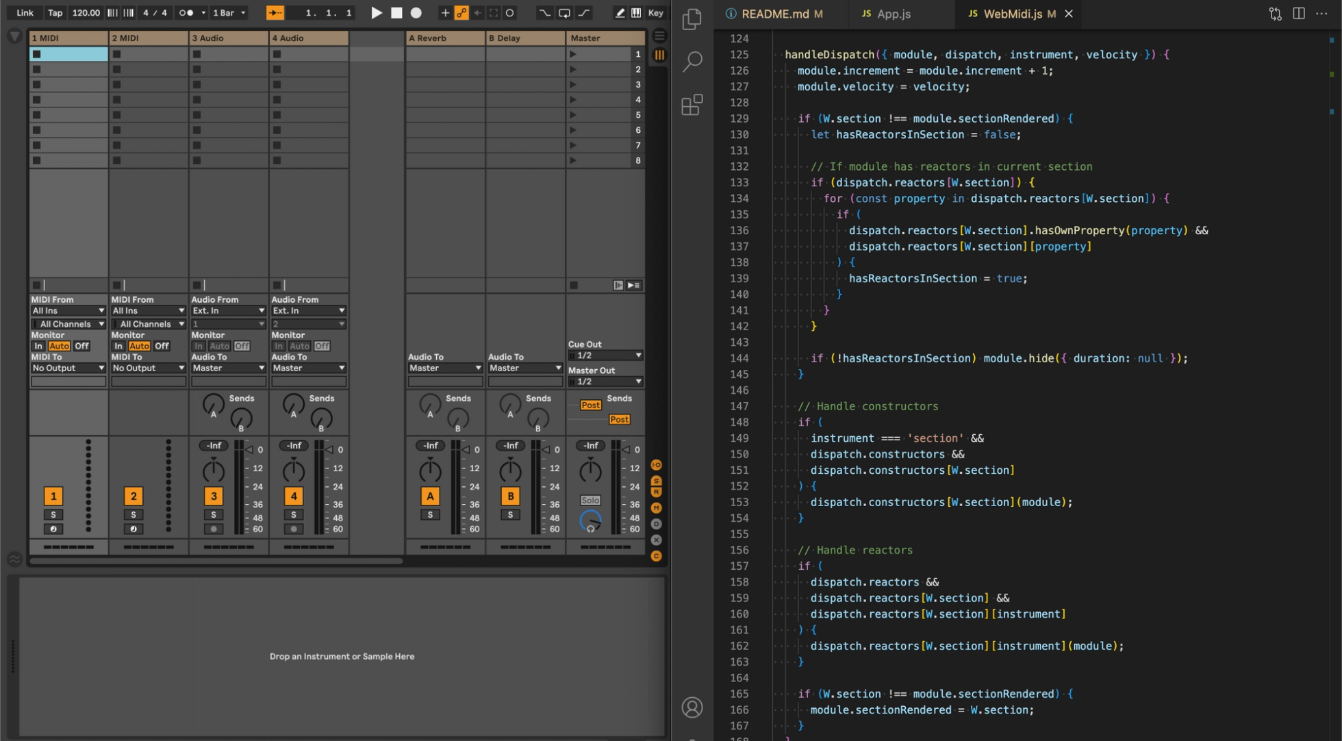 Creating a web-based pattern library that works with Ableton